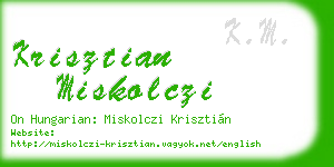 krisztian miskolczi business card